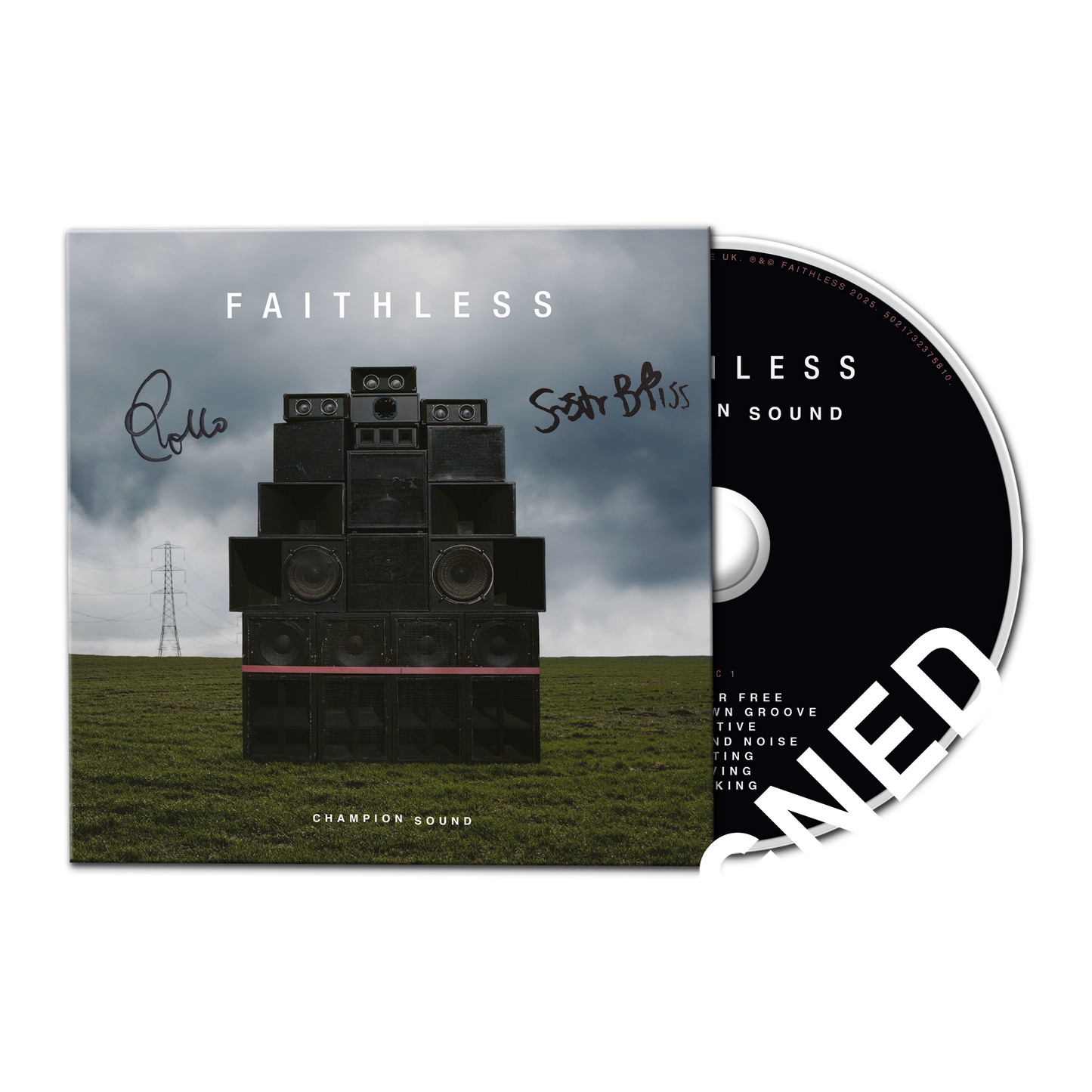 FAITHLESS - CHAMPION SOUND CD SIGNED
