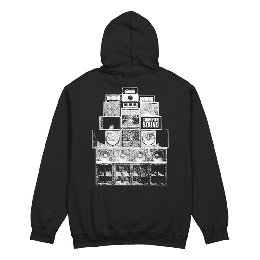 CHAMPION SOUND SPEAKER HOODIE BLACK