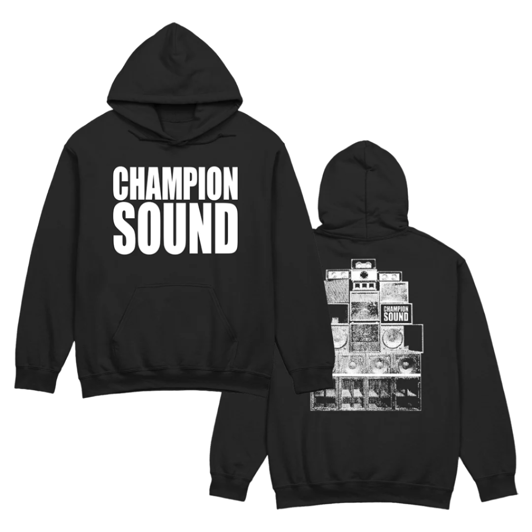 CHAMPION SOUND SPEAKER HOODIE BLACK