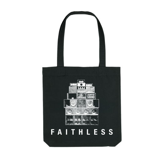 FAITHLESS SPEAKER STACK TOTE BAG (BLACK)