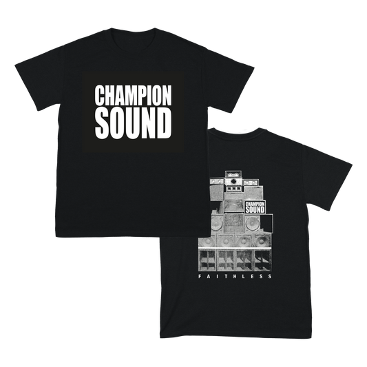 FAITHLESS CHAMPION SOUND BLACK TEE