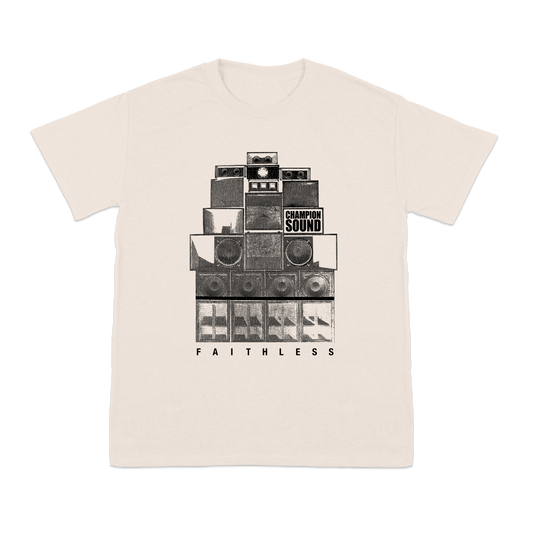 FAITHLESS SPEAKER STACK T-SHIRT (NATURAL)