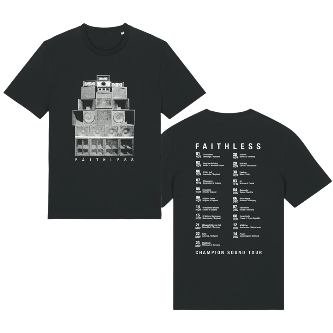 2024 UK/ EU TOUR T SHIRT BLACK